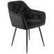 Стул бархатный MEBEL ELITE VIKI Velvet черный