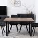 Стіл кухонний MEBEL ELITE GLOS 135х80 см Дуб рустик