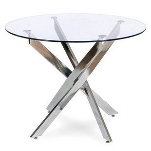Стол MEBEL ELITE SALLO 110 см Хром