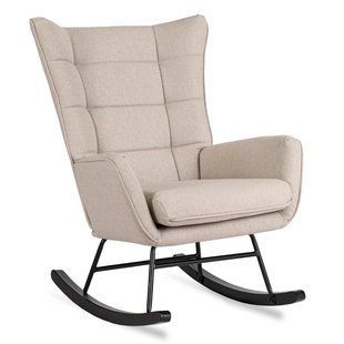 Кресло-качалка мягкое MEBEL ELITE JACKSON 3 Бежевый