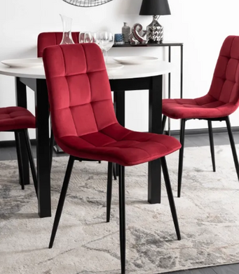 Стул бархатный MEBEL ELITE PERU велюр Бордовый