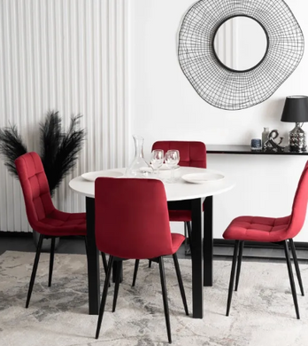 Стул бархатный MEBEL ELITE PERU велюр Бордовый