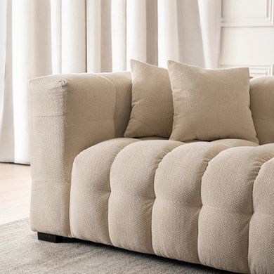 Диван MEBEL ELITE MODERNO 3S Кремовый