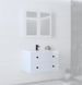 Тумба настенная под умывальник TORETO 80/2S Белый HALMAR