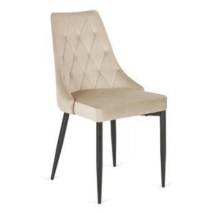 Стул бархатный MEBEL ELITE CORK Velvet Экрю