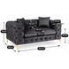 Диван MEBEL ELITE SORRENTO 2S Чорний