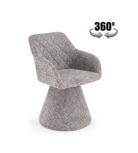 Крісло поворотне HALMAR K-603 сірий, тканина BALTIMORE 19