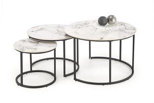 Комплект журнальных столиков GILDA 80x80 см Белый HALMAR