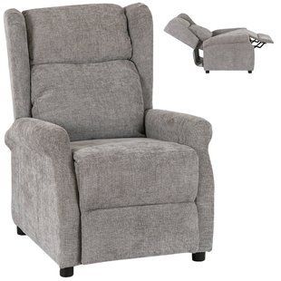 Крісло м'яке розкладне з реклайнером MEBEL ELITE SIMON 2 Сірий