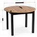 Стол MEBEL ELITE JAMES 102 (222)*102 см Дуб крафт