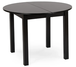 Стол кухонный раскладной MEBEL ELITE HARRY 102-142х102 см черный