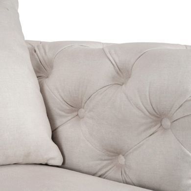 Диван MEBEL ELITE SORRENTO 3S Welur Кремовый