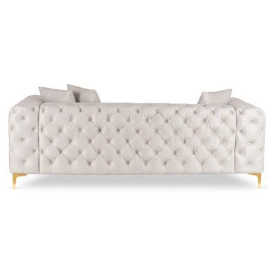 Диван MEBEL ELITE SORRENTO 3S Welur Кремовый