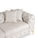 Диван MEBEL ELITE SORRENTO 3S Welur Кремовый