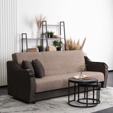 Розкладний диван MEBEL ELITE BLOOM Коричневий