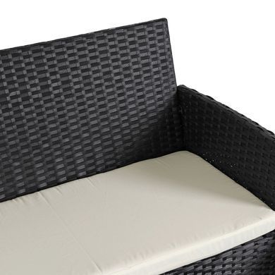 Комплект садових меблів MEBEL ELITE MISSISIPI Чорний