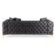 Диван MEBEL ELITE SORRENTO 3S Welur Черный