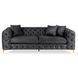 Диван MEBEL ELITE SORRENTO 3S Welur Черный