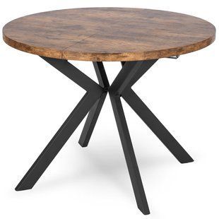 Раскладной обеденный стол MEBEL ELITE LUGO 90(190)* 76 см Дуб рустикальный