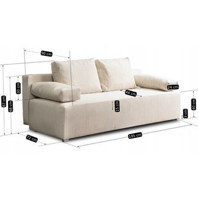 Раскладной диван MEBEL ELITE MARKO Бежевый