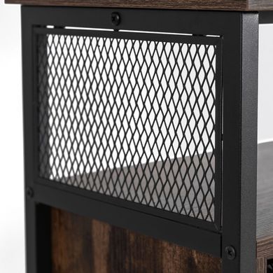 Комод MEBEL ELITE ARLO 100 см Рустикальный дуб/Черный