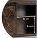 Комод MEBEL ELITE ARLO 100 см Рустикальный дуб/Черный