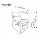 Крісло WONDER Чорний HALMAR