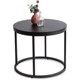 Журнальный стол MEBEL ELITE AMON 53*53 Черный