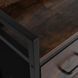 Комод MEBEL ELITE HUDSON 98 см Рустикальный дуб/Черный