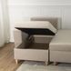 Кутовий диван лівий оксамитовий MEBEL ELITE MATEO Velvet 248 см бежевий