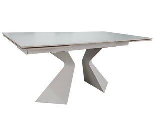 Стіл INTARSIO LAURA CERAMIC 160(240)*90 Білий мат/Білий