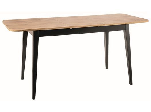 Стіл Gusto 120(160)x68 см Дуб Вотан / Чорний SIGNAL