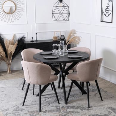 Стул MEBEL ELITE HAILEY велюр Бежевый