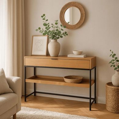 Консоль MEBEL ELITE RUBY 110 см Дуб