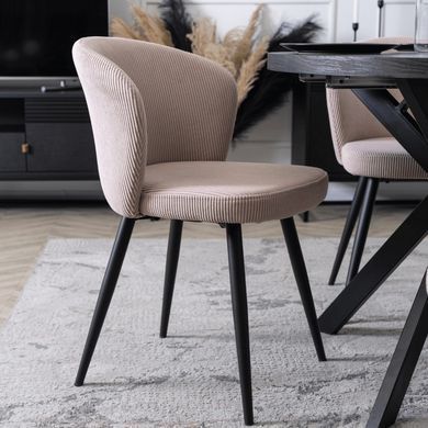 Стул MEBEL ELITE HAILEY велюр Бежевый