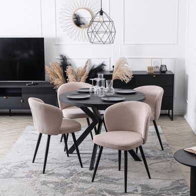 Стул MEBEL ELITE HAILEY велюр Бежевый