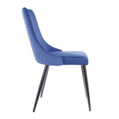 Стул PIANO B Velvet Синий SIGNAL