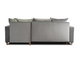 Кутовий диван оксамитовий MEBEL ELITE MARKUS Velvet 238 см сірий (правий)