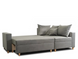 Кутовий диван оксамитовий MEBEL ELITE MARKUS Velvet 238 см сірий (правий)