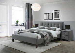 Кровать Samara 2 Серый 160х200 см HALMAR