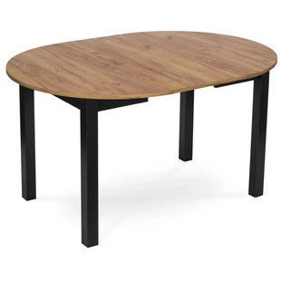 Стіл розкладний MEBEL ELITE HARRY 102-142х102 см дуб крафт / чорний