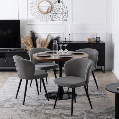Стілець MEBEL ELITE HAILEY велюр Сірий