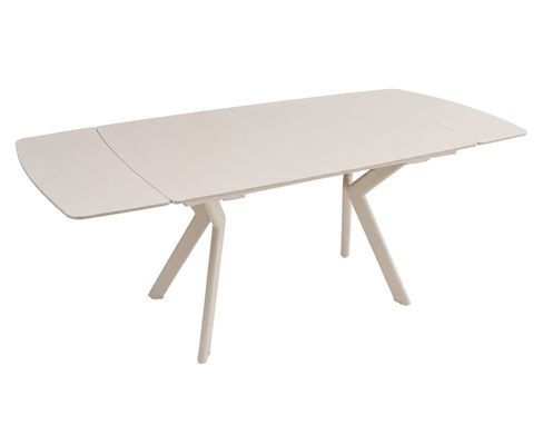 Стіл NOREEN CERAMIC 140(200)*80 білий/кашемір