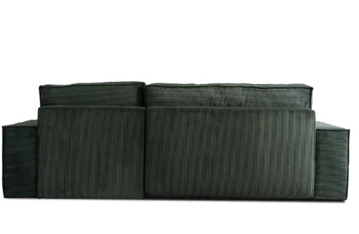 Угловой диван универсальный MEBEL ELITE ALEX 262 см ткань: зеленый
