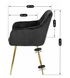 Стул бархатный MEBEL ELITE RAYA Velvet черный / золотой