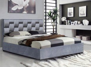 Кровать Annabel Серый 160х200 см HALMAR
