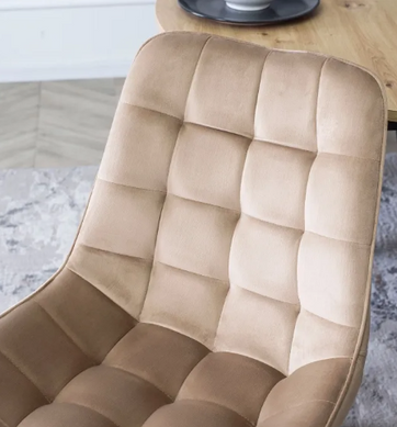 Стул бархатный MEBEL ELITE RICK велюр Бежевый
