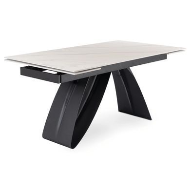 Обідній стіл MEBEL ELITE DEVON 160(220)*90 см Білий