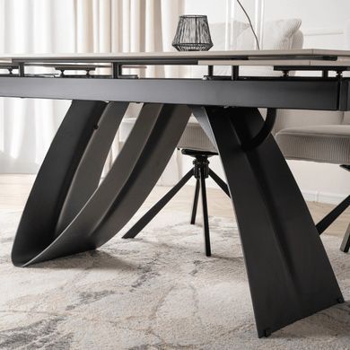 Обідній стіл MEBEL ELITE DEVON 160(220)*90 см Білий