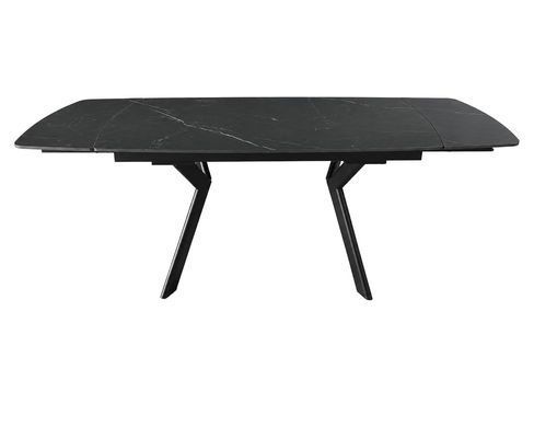 Стіл NOREEN CERAMIC 140(200)*80 чорний/чорний